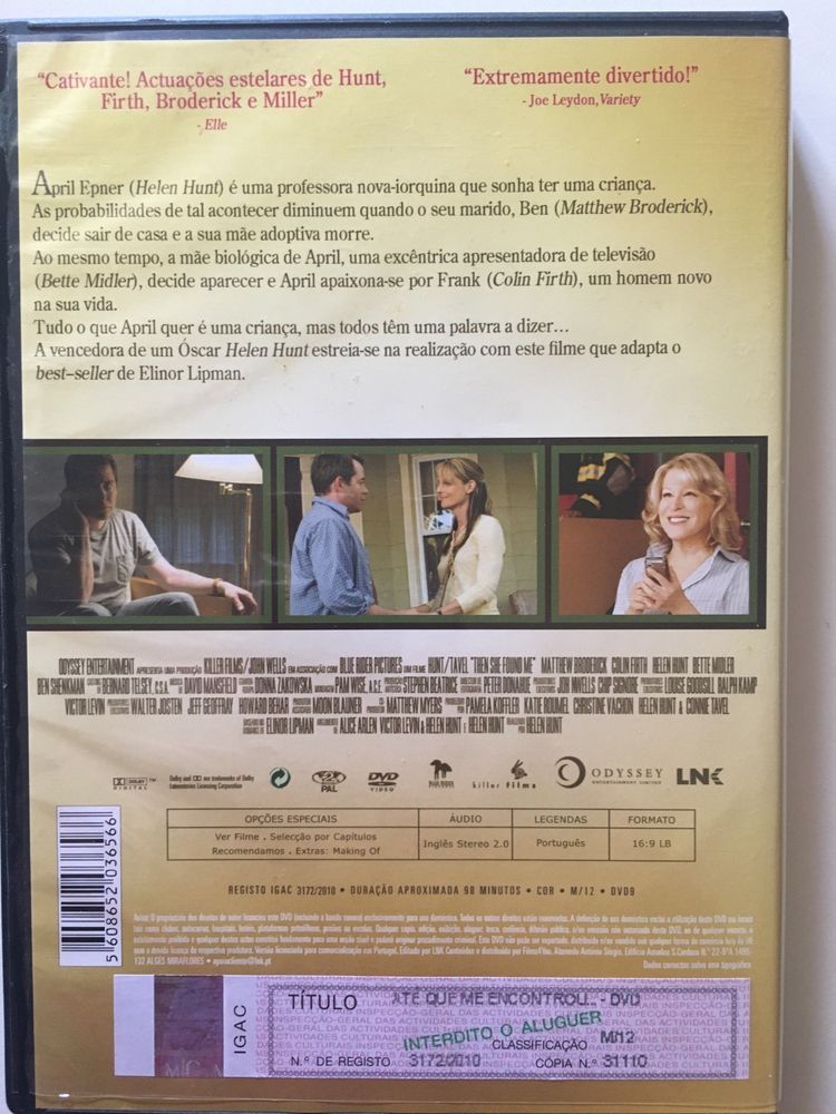 #dvd #filme - até que me #encontrou - novo