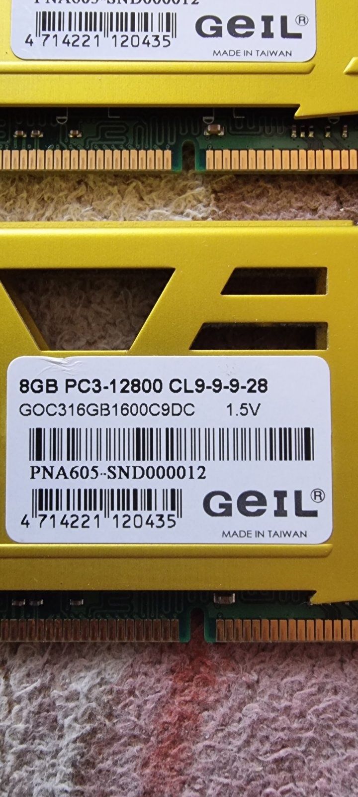 Оперативная память 16GB. GeIL DDR3-1600 16384MB (Kit of 2x8192) Evo