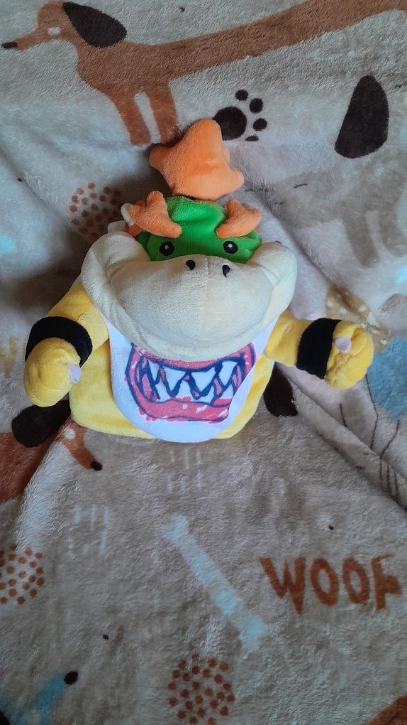 Pacynka bowser jr. Super mario bros nintendo maskotka