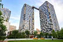 ЖК Tetris Hall. 2к 3к квартира. Терраса с бассейном на крыше