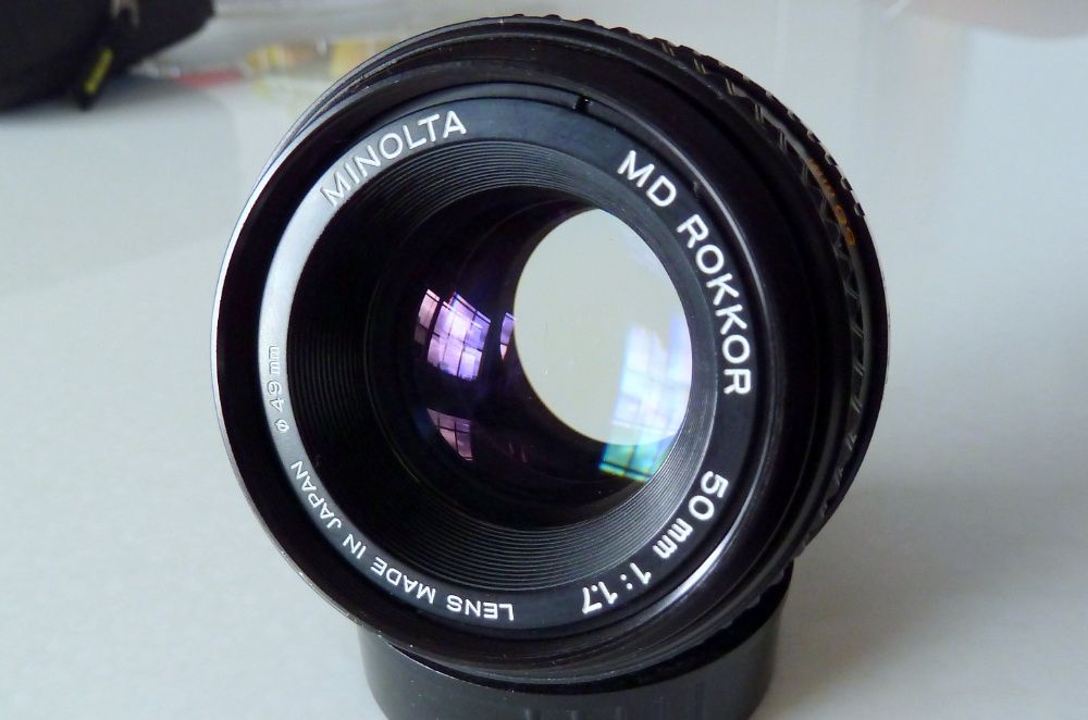 Minolta MD Rokkor 50mm 1.7 Sony, Nikon, Canon (em óptimo estado)