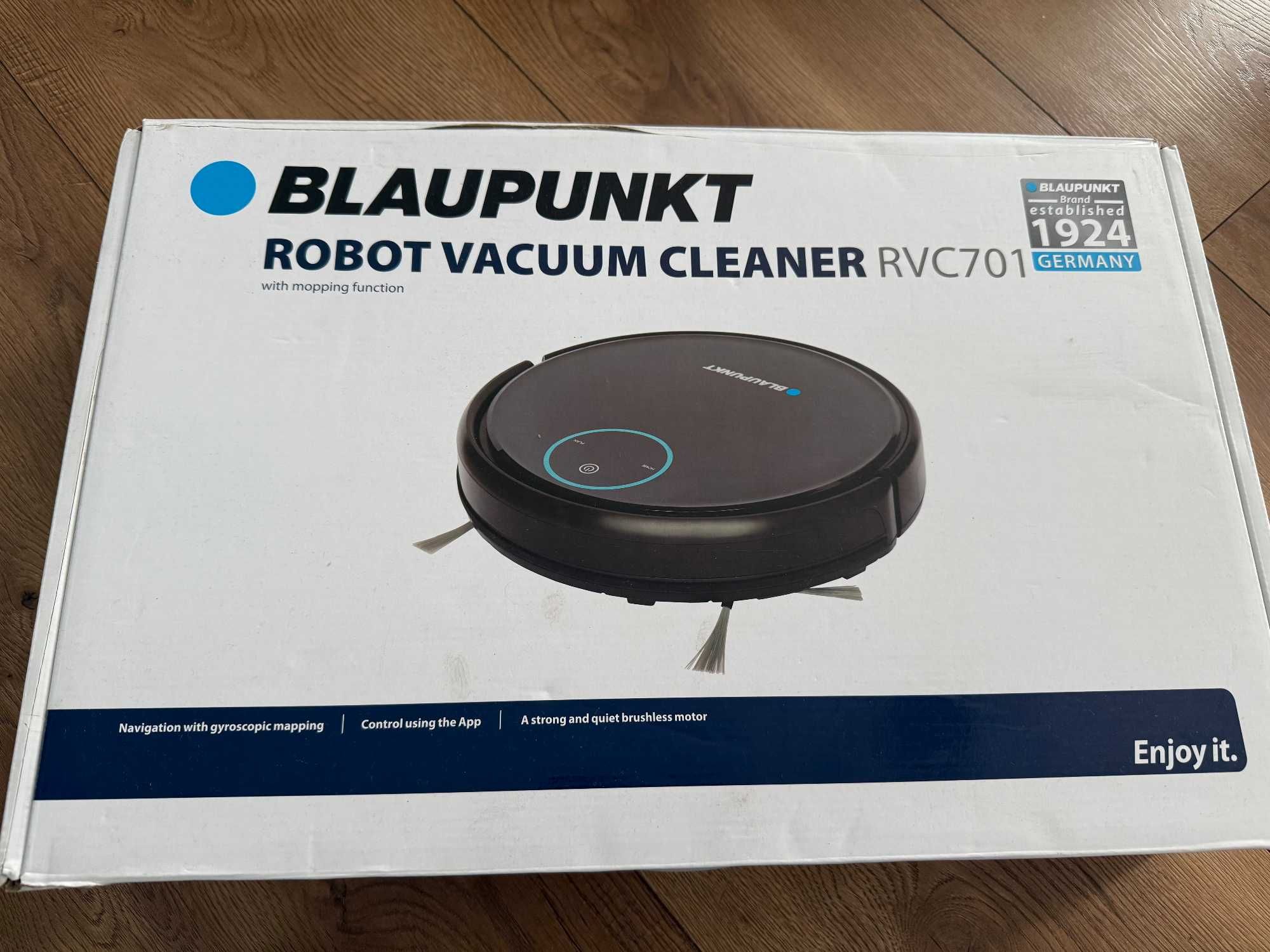 Robot odkurzający z funkcją mopowania Blaupunkt RVC701, sprawny TANIO
