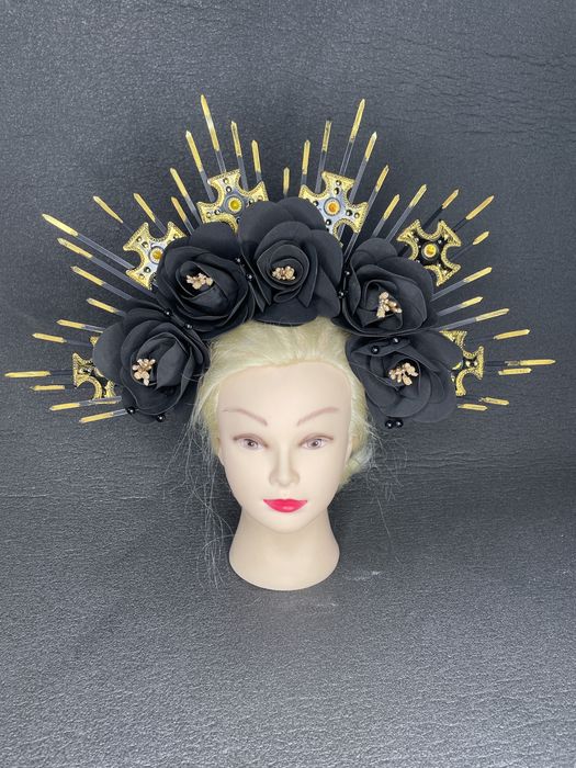 Корона обруч на голову Хелоуін Санта Муерте Хеловін Helloween Хеллоуин