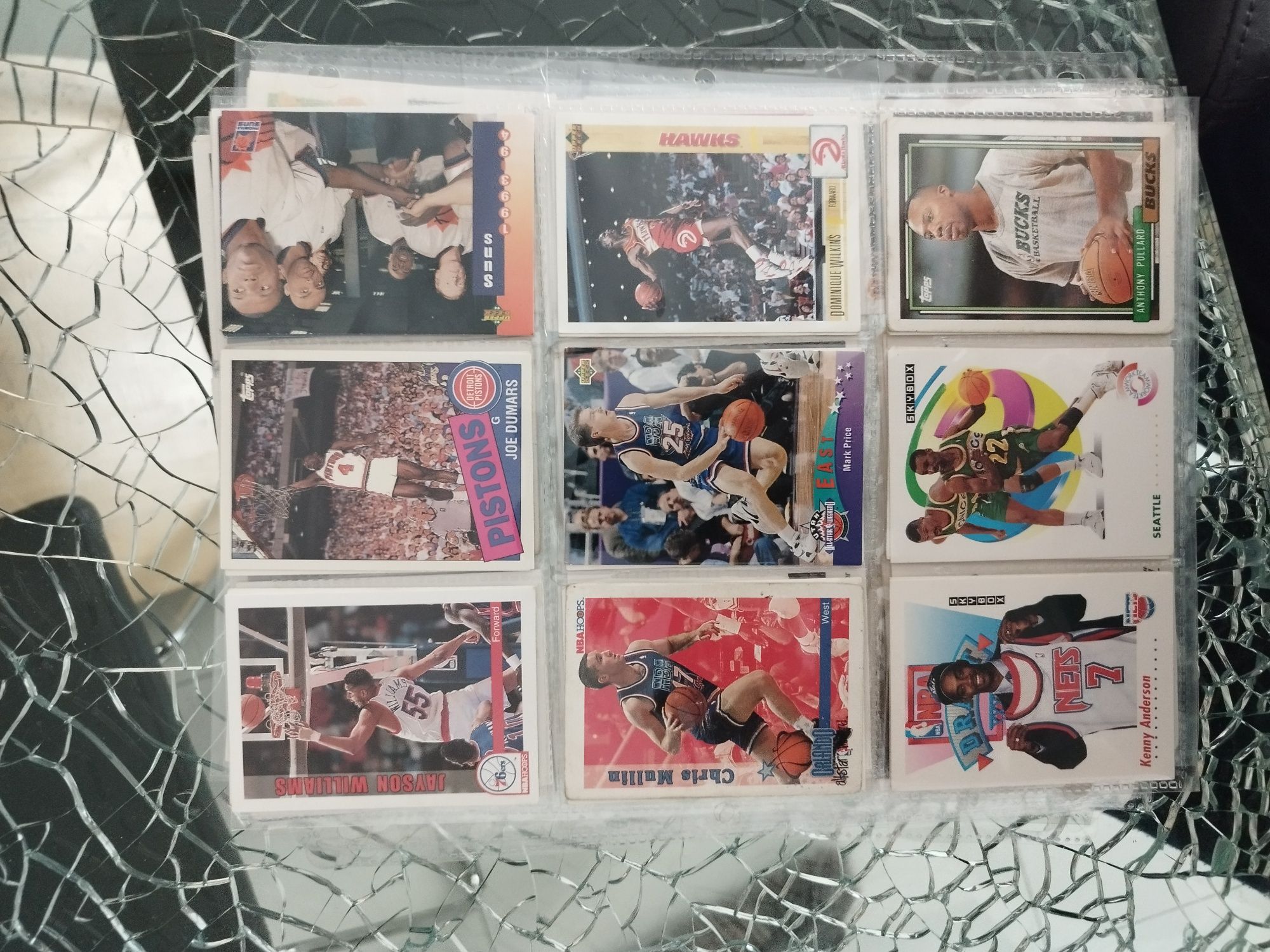 Lote cromos NBA vintage