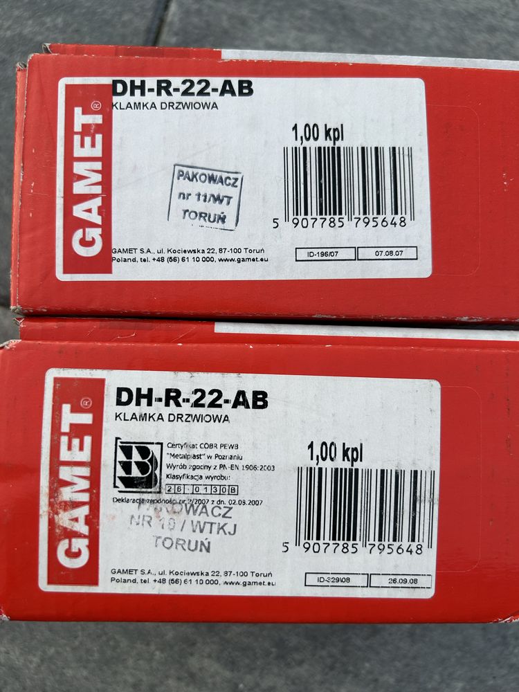 Gamet Klamki do drzwi wewnętrznych 4 komplety