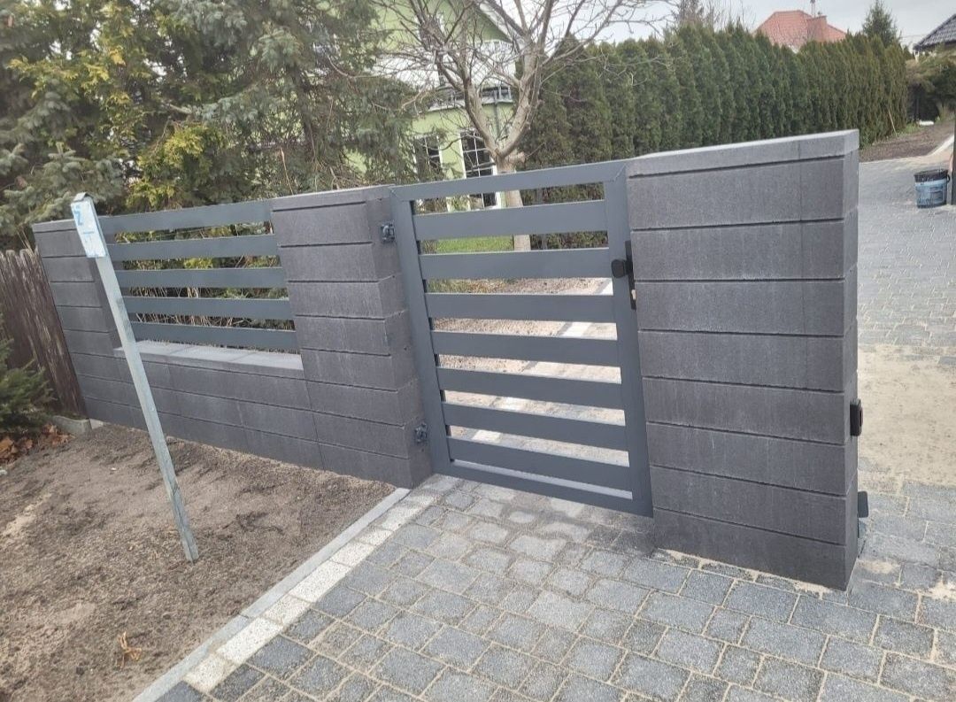 Bramy, furtki, ogrodzenia aluminiowe + montaż