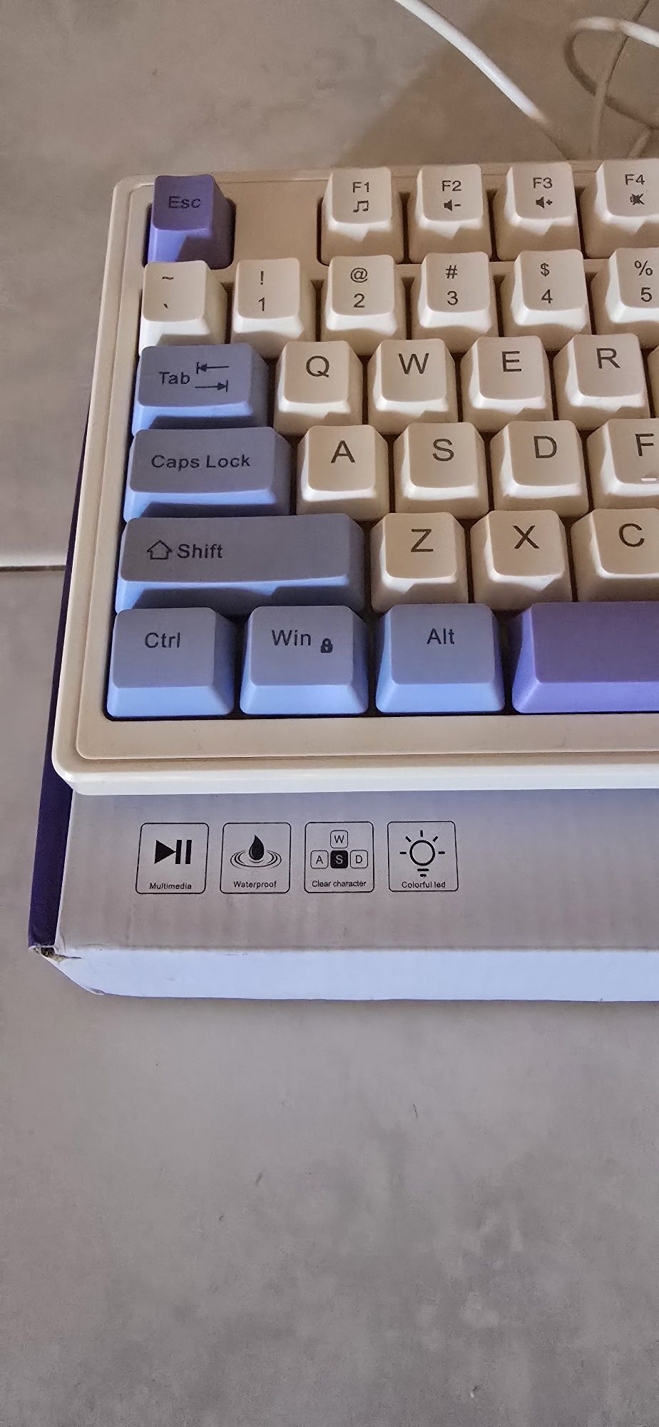 Teclado Usb Pc computador Iluminado p/água (Novo)