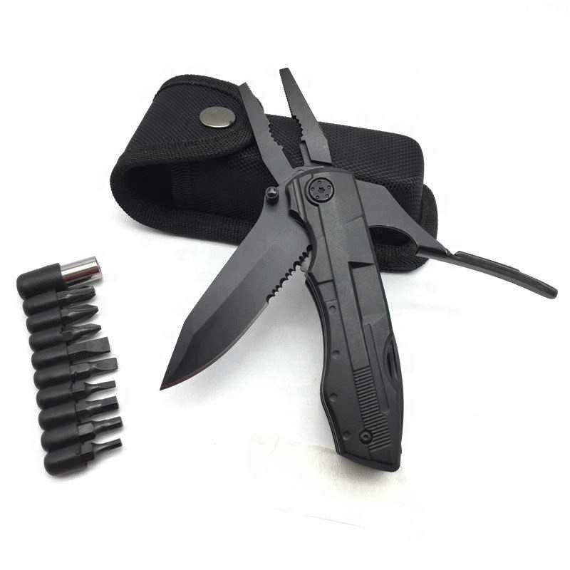 MULTITOOL Wielofunkcyjny 17w1 Scyzoryk Nóż Kombinerki parktool 036