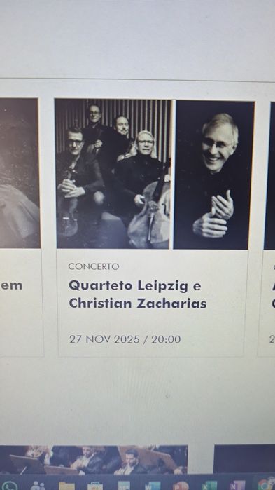 Ofereço bilhetes para concerto na Gulbenkian