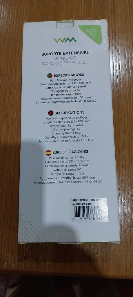 Sport extensível para telemóvel