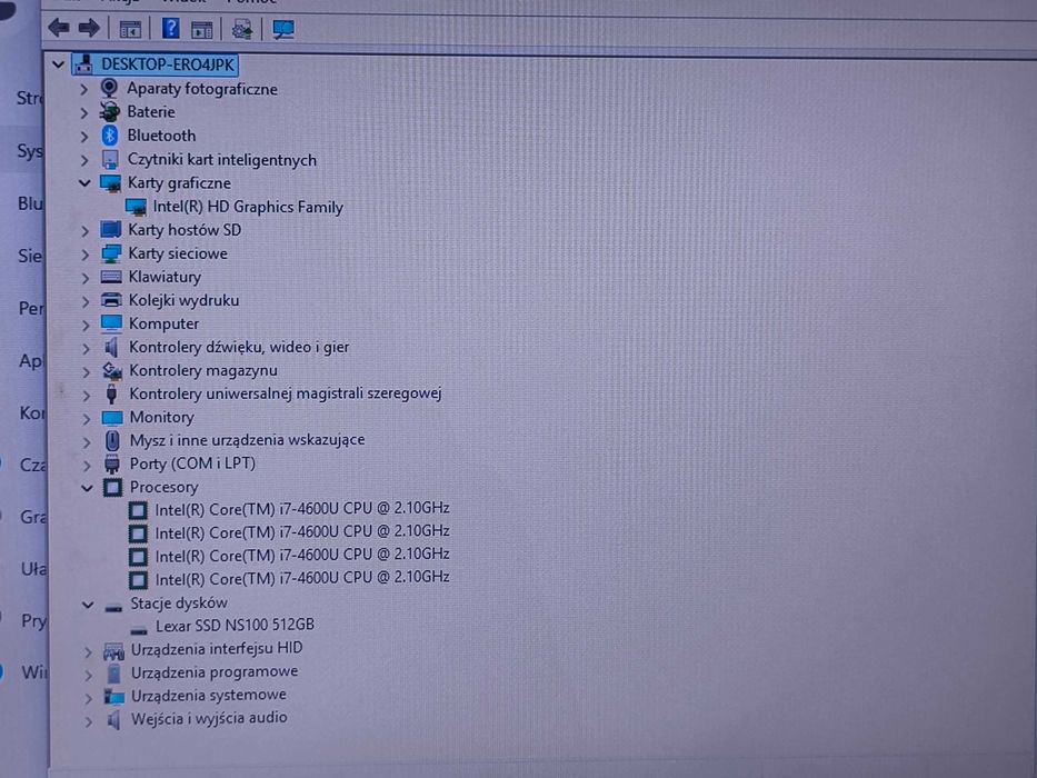 Laptop Dell Latitude E7440 i7-4600U 12GB RAM 512GB SSD Windows 11