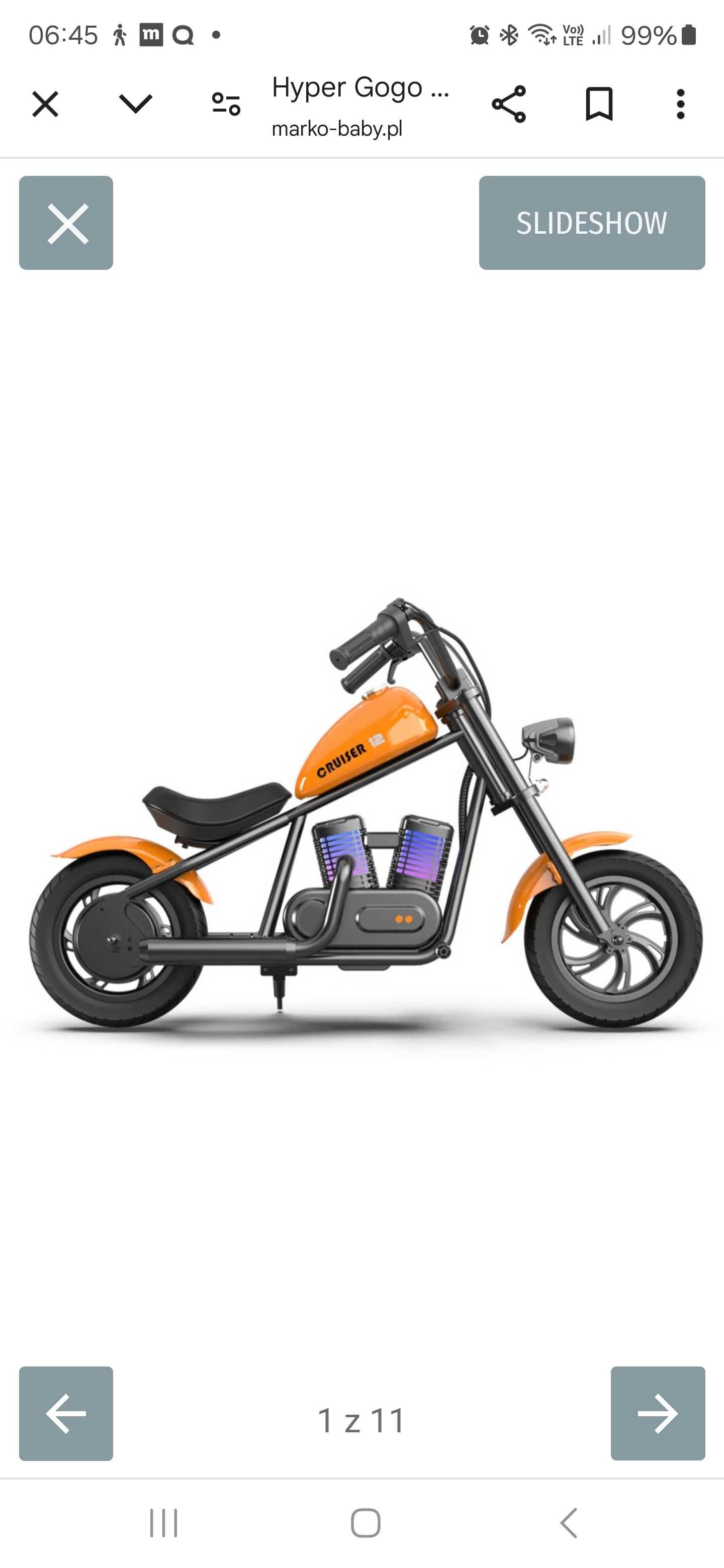 Mini Chopper Elekryczny ,Cruiser HYPER GOGO Plus  już od 3 lat