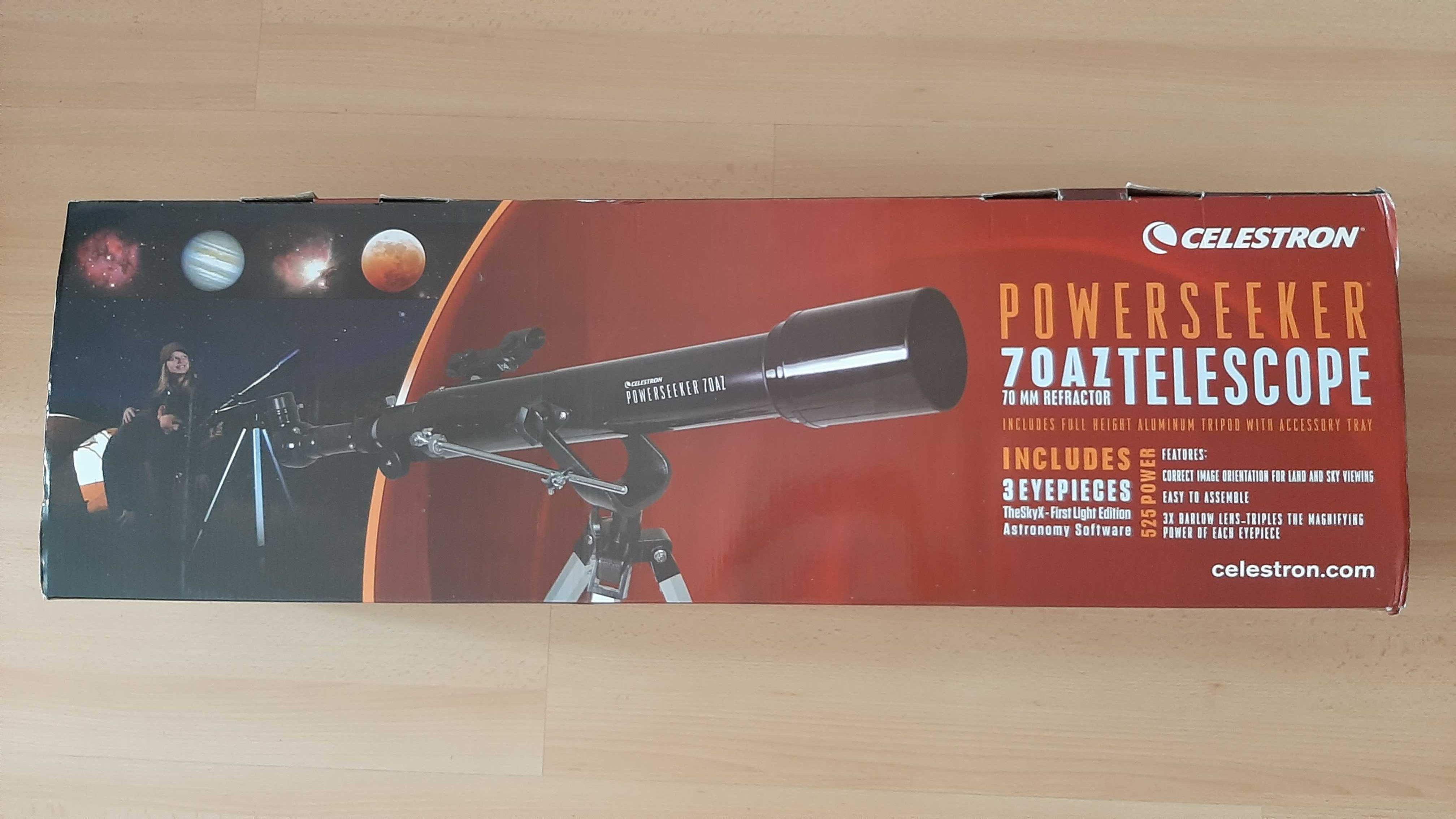 Teleskop Celestron PowerSeeker 70AZ + Torba pokrowiec