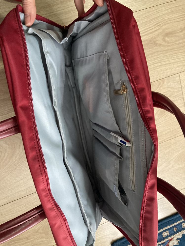 Torba na laptopa bordowa