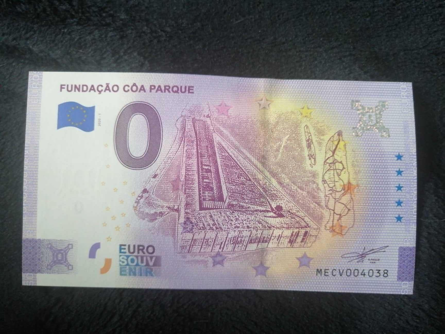 Nota 0 euros (Eurosouvenir)- Fundação Côa Parque