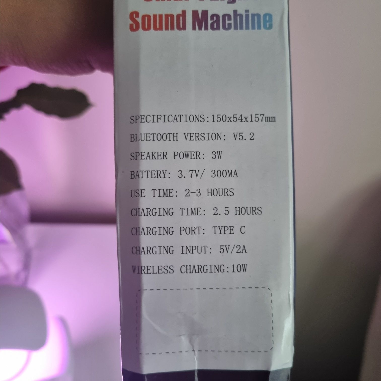 Lampa zegar bluetooth kolory lampka muzyka