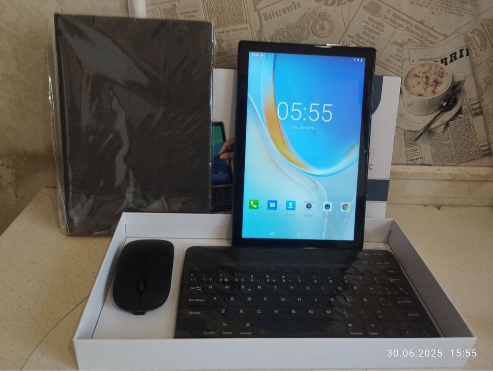Планшет Crelander, 12/512 gb, с Мышкой, клавиатурой, чехлом и стилусом