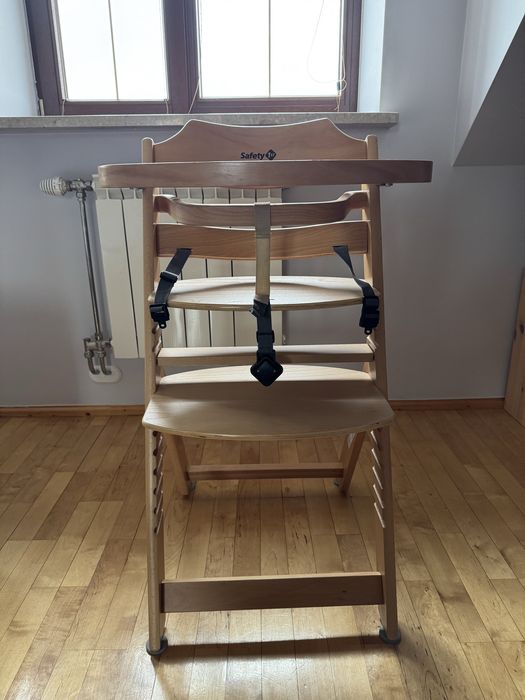 Drewniane krzesełko do karmienia SAFETY