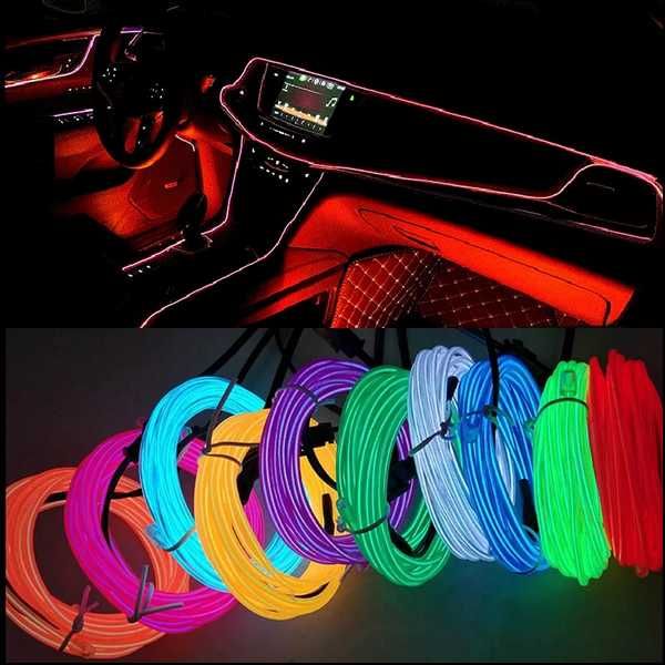 Fita Neon LED Azul - para carros