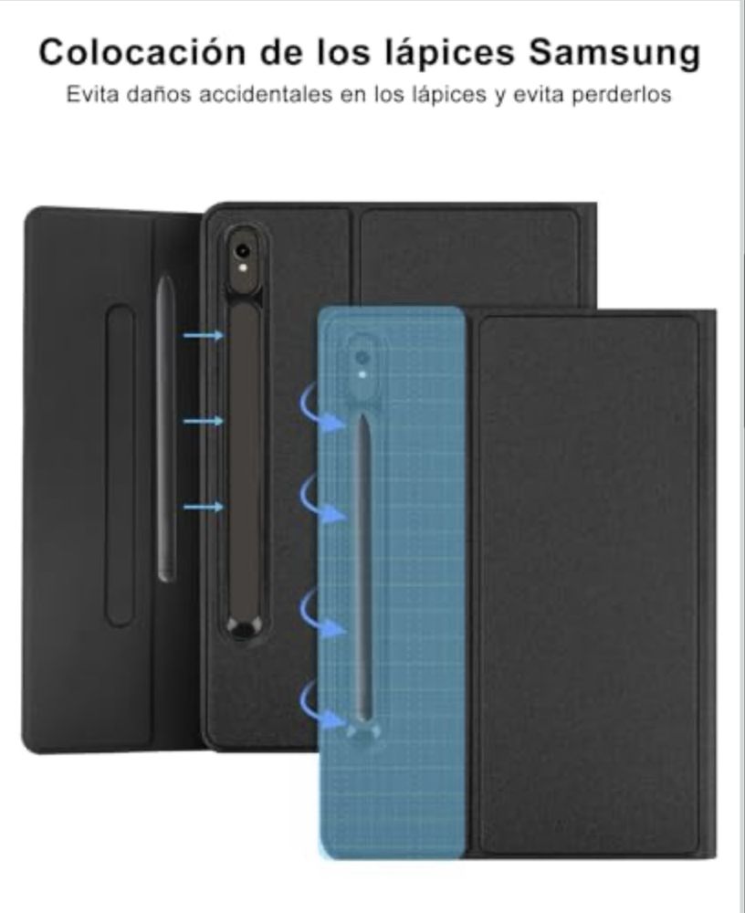 Capa com Teclado SENGBIRCH p/ Samsung Galaxy Tab S9 11” – Preto