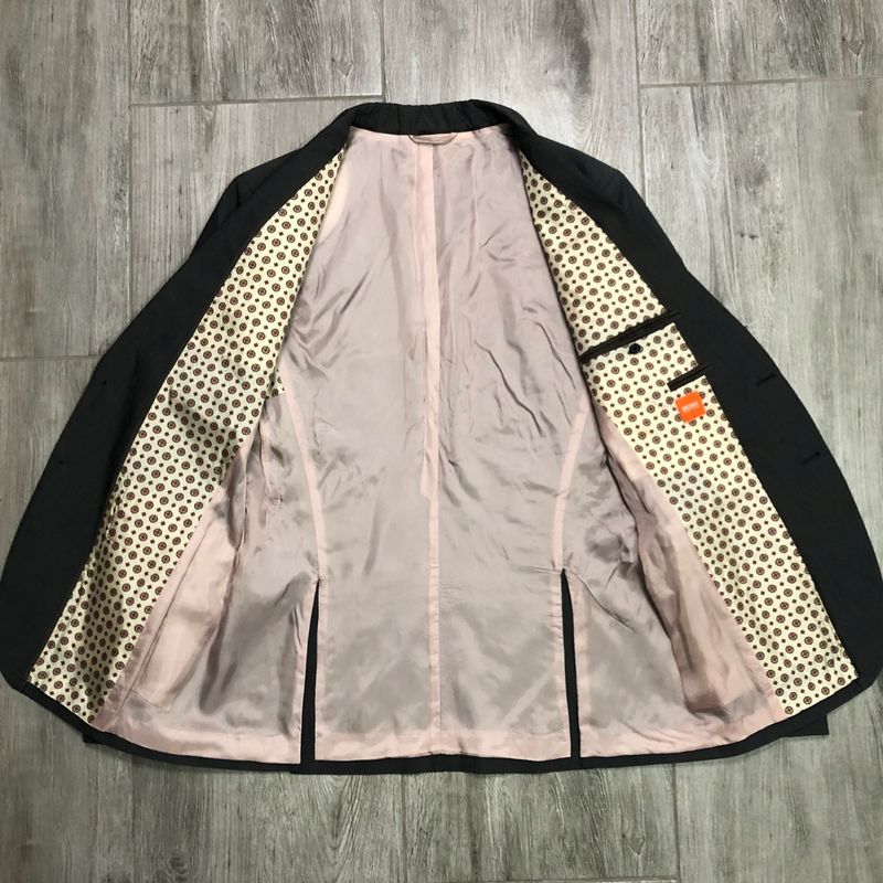 Hugo Boss Marynarka Męska Bawełniana Szara r. 50