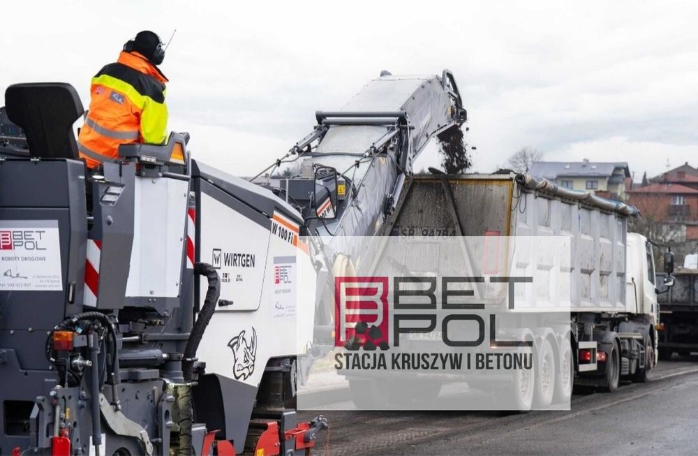 Frezowanie asfaltu i betonu – frezarka drogowa , Katowice / Śląsk