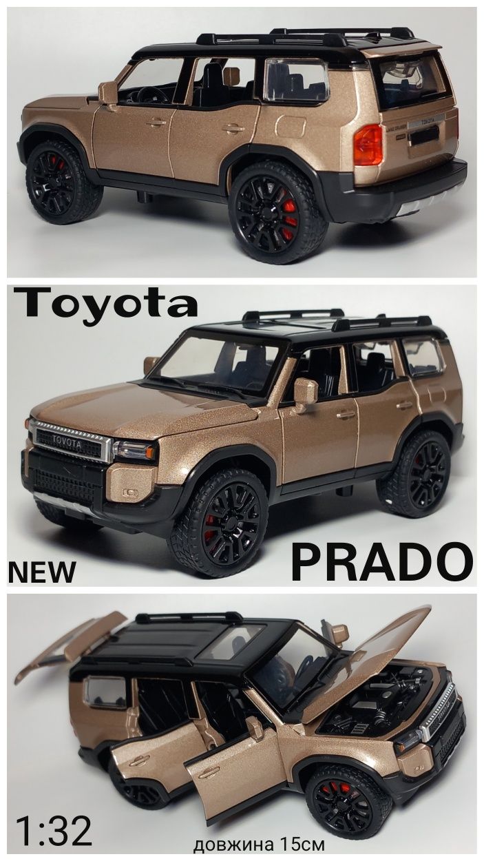 Модель авто Тойота Прадо масштабна колекційна Toyota PRADO LC300 RAV4