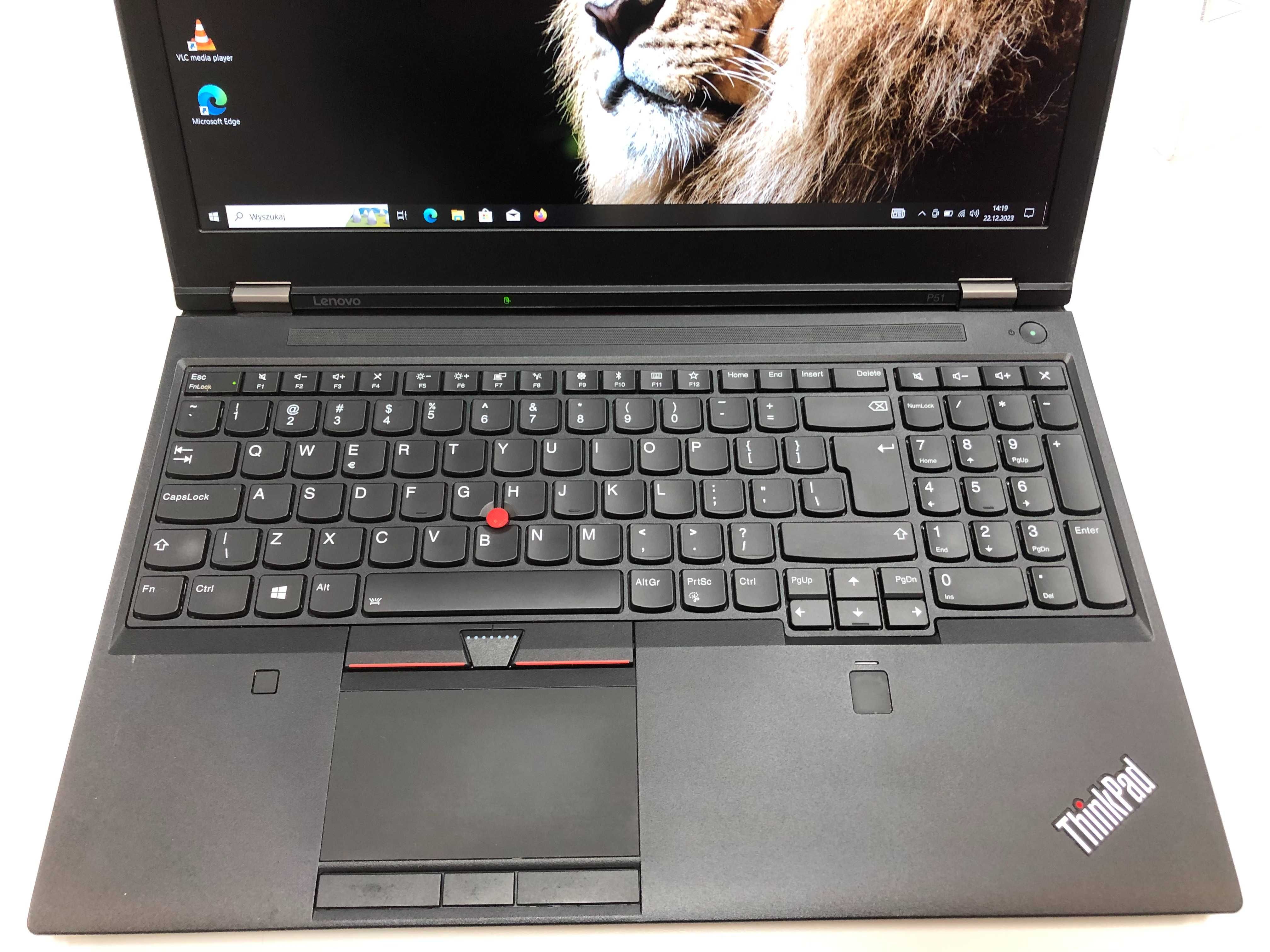 Solidny Lenovo ThinkPad P51 15" i7HQ 32GB 512SSD Quadro IPS FHD Kl. A