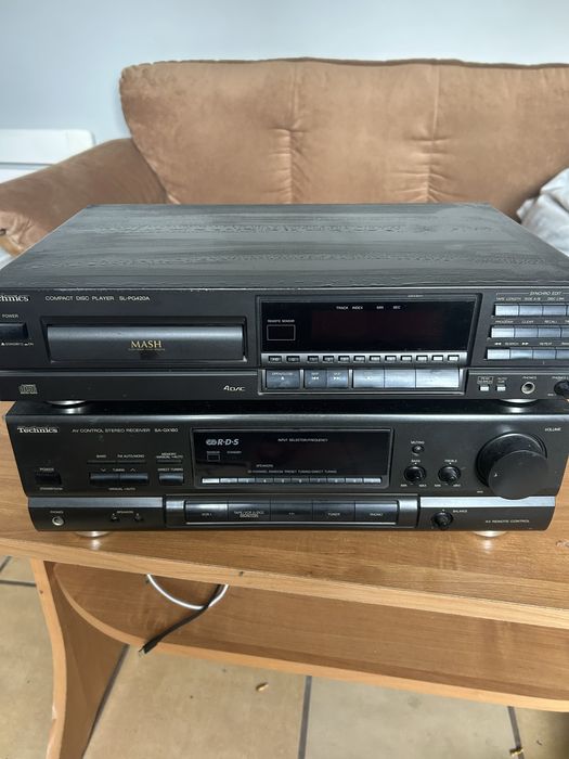 Wieża technics amplituner i cd