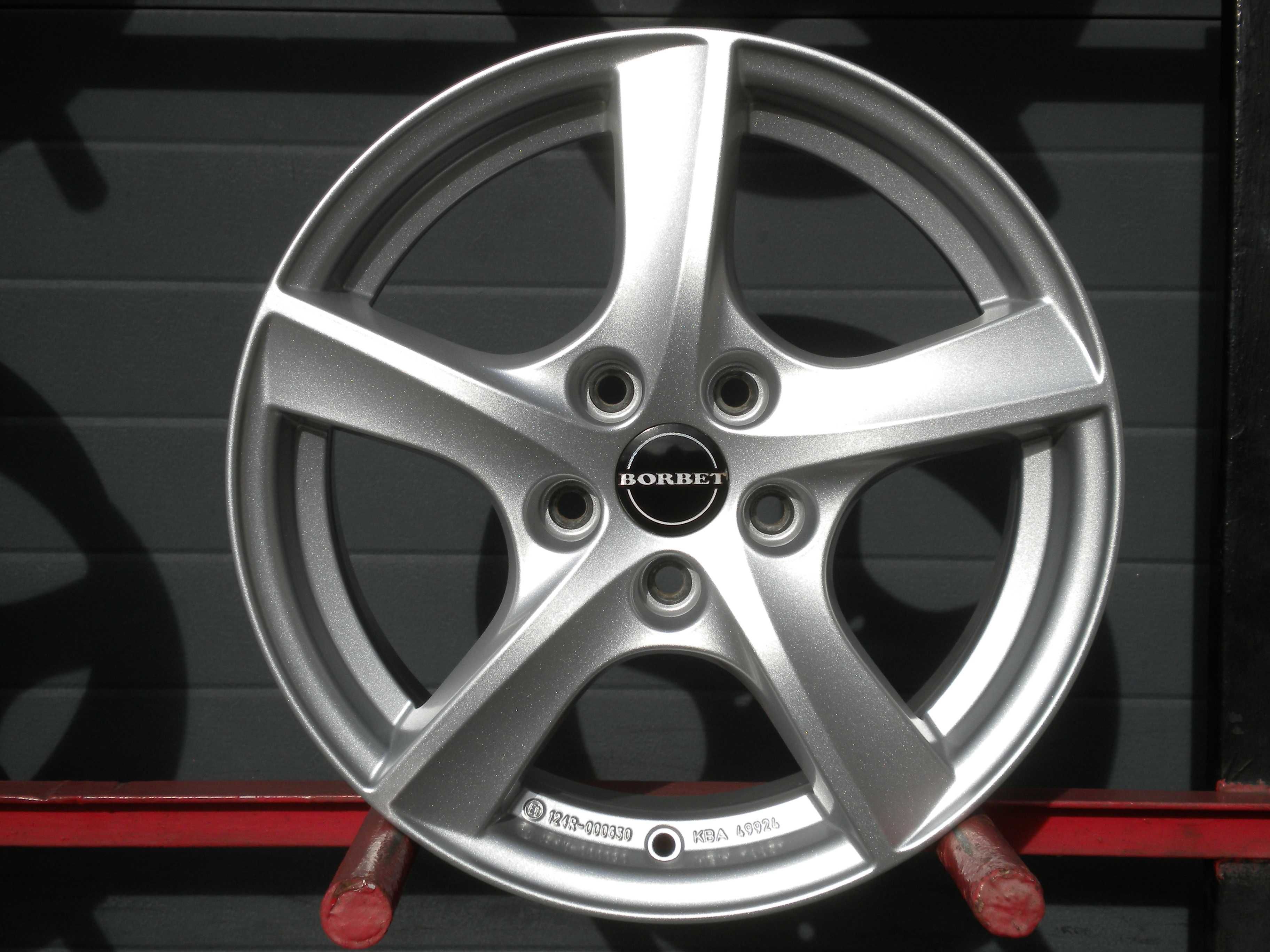 Felgi aluminiowe Borbet 16 5x108 Ford Focus Mondeo Kuga Volvo S40 V50