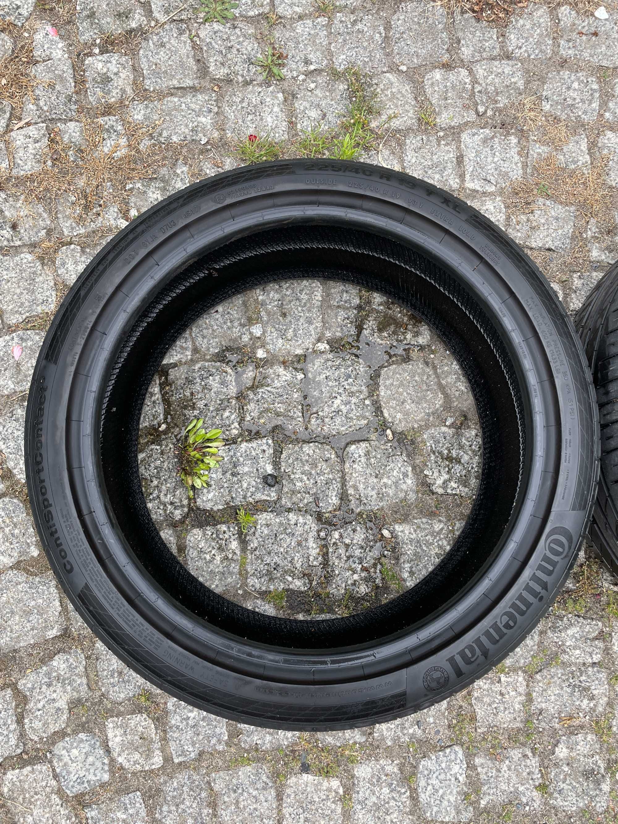 Opony Continental ContiSportContact 5 225/40 r19 Y XL DOT4917 5,7MM