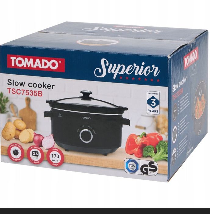 Wolnowar - 3,5 litra - 3 poziomy mocy - ceramiczny

Wyjmowany ceramicz