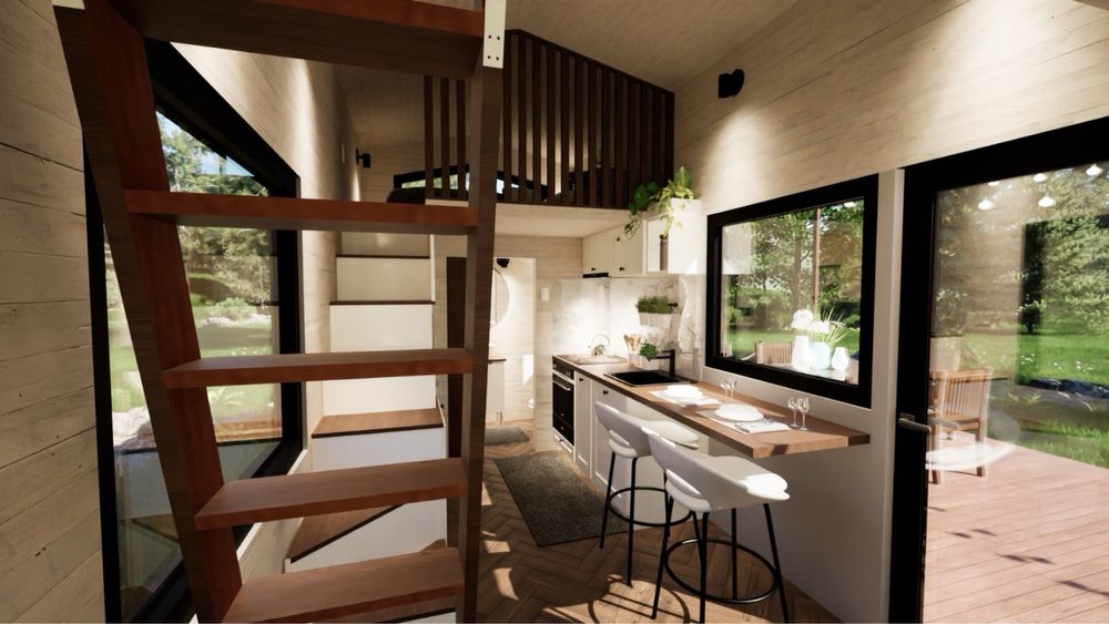 Tiny house 27 m2 Producent! Całoroczny! Dom na kołach!