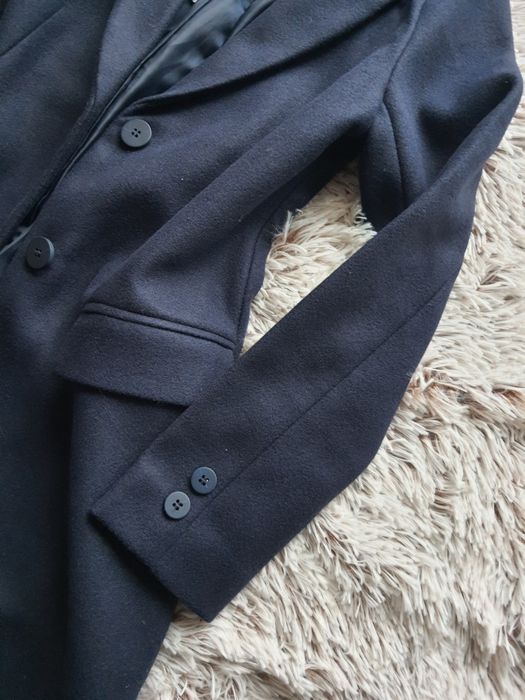 Nowy, granatowy płaszcz Sinsay