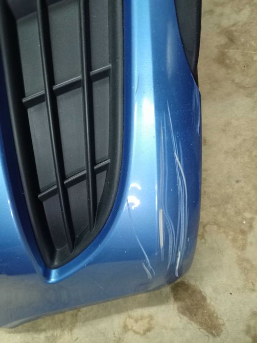 Skoda Fabia 2 FL lift zderzak przód przedni kolor niebieski oryginał