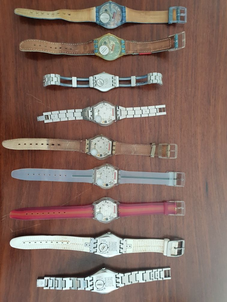 9 relógios Swatch