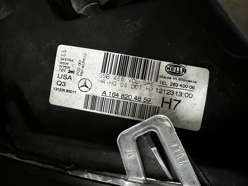Фари Mercedes GL x164 2012 USA Америка
