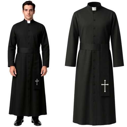 Strój przebranie halloween ksiądz kostium na bal