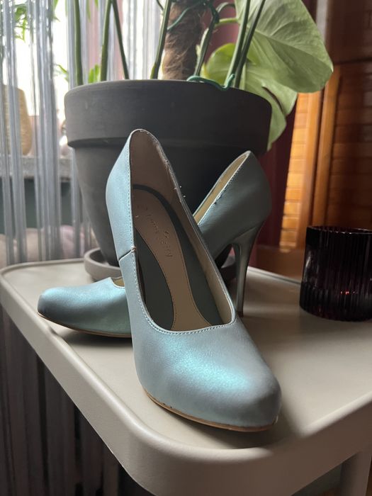 Buty, szpilki zielone/syrenka miętowy