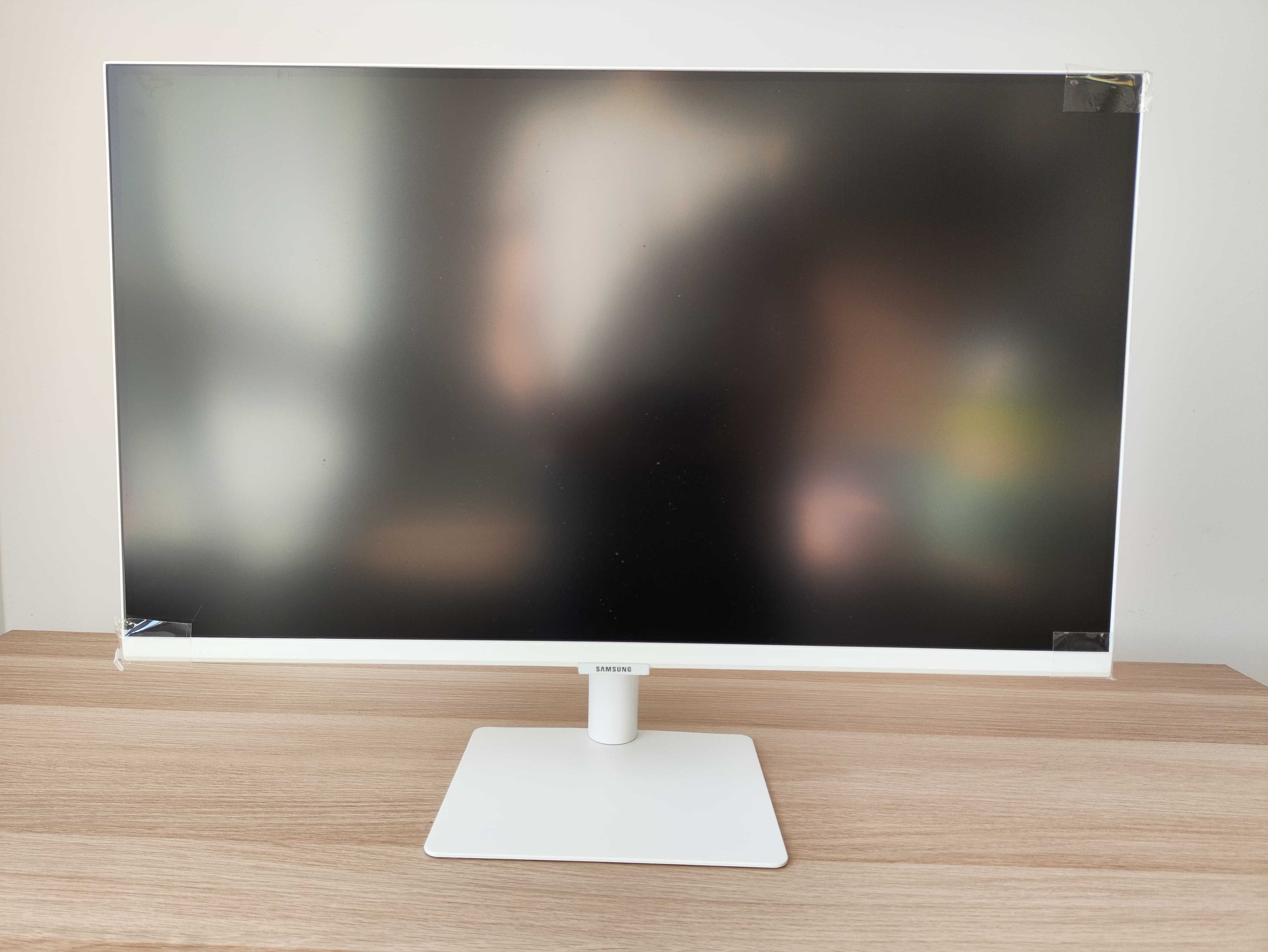 Biały Monitor Samsung 27 LS27AM501NUXEN WiFi Smart -stan idealny!