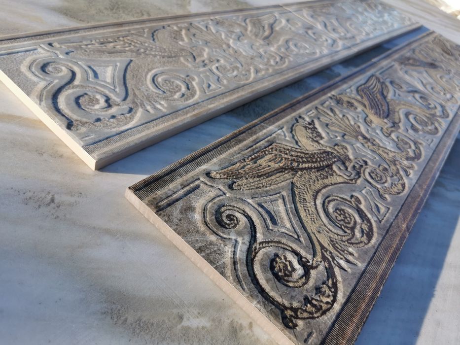 Włoska Liswa Dekoracyjna gresowa 16.5x50 Cisa Ceramica Gryf