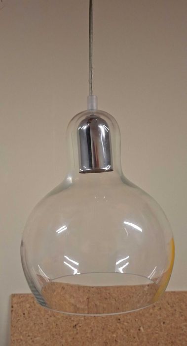 Lampa sufitowa wisząca szklana przezroczysta żyrandol