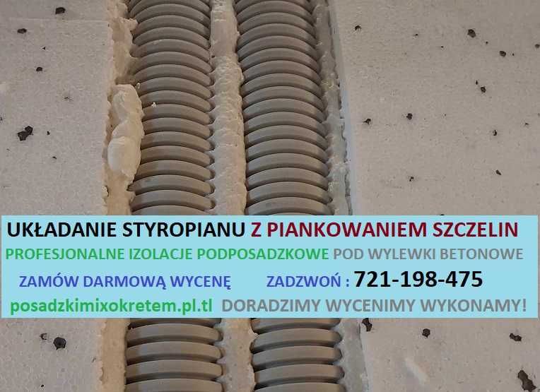 Posadzki/ wylewki betonowe/ kucie / styrobeton / układanie styropianu