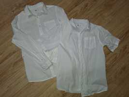Koszula chłopięca biała krótki rękaw długi rękaw galowa