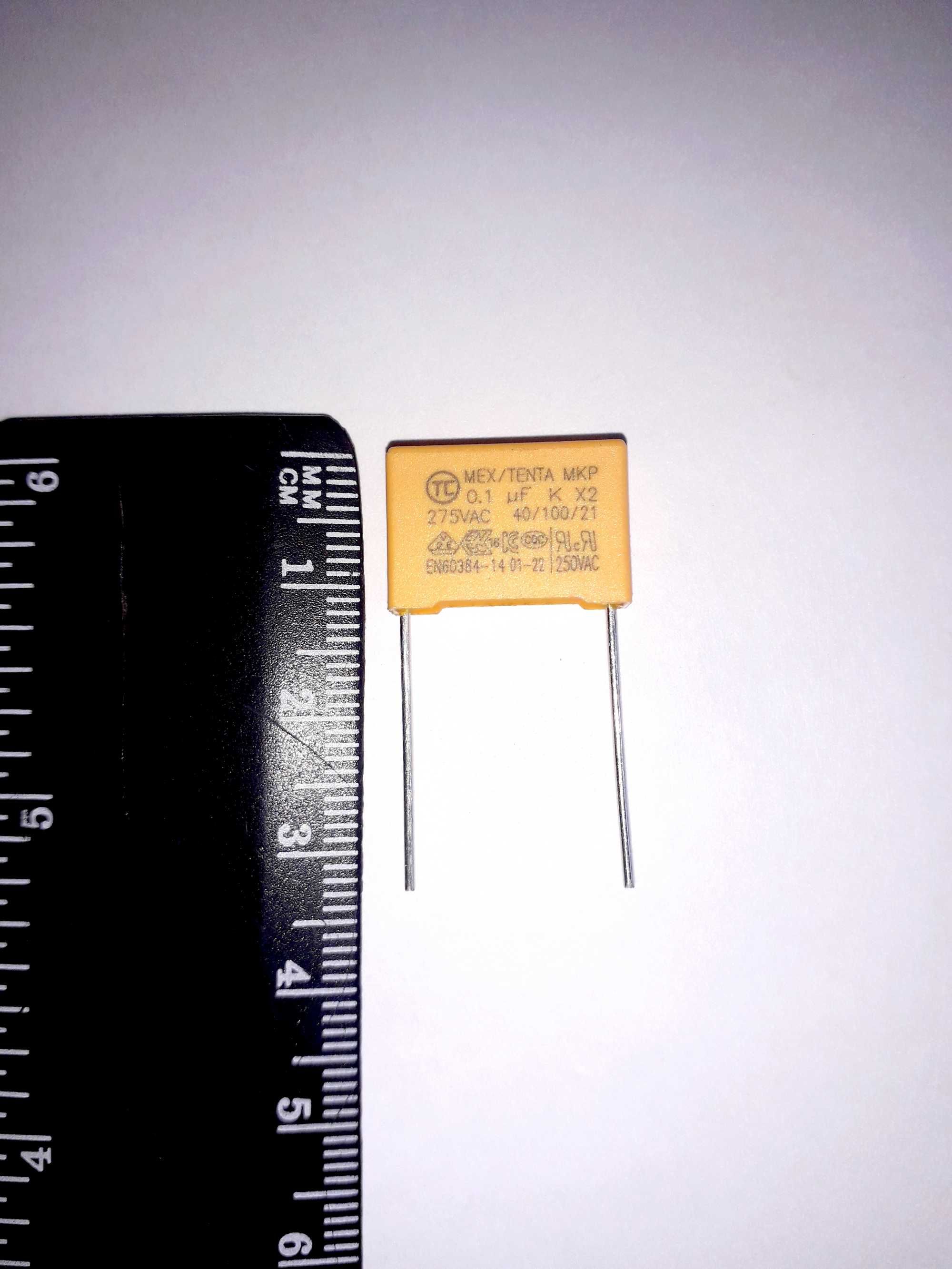 Capacitor de filme de polipropileno - 0.1 UF - 15mm