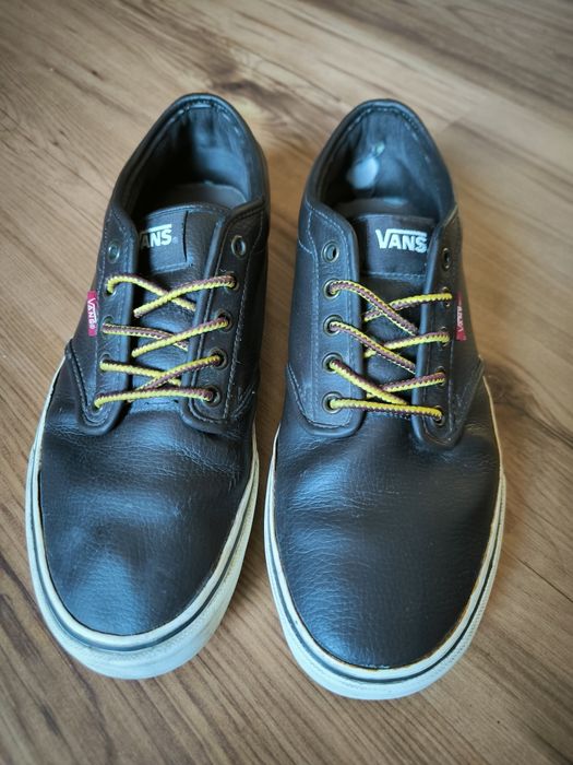 Vans trampki skate męskie skórzane ciemny brąz 43 półbuty
