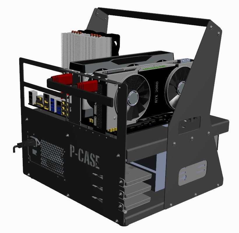 Obudowa P-CASE 8 ATX RAW najlepszy test bench na rynku ! Profesjonalny
