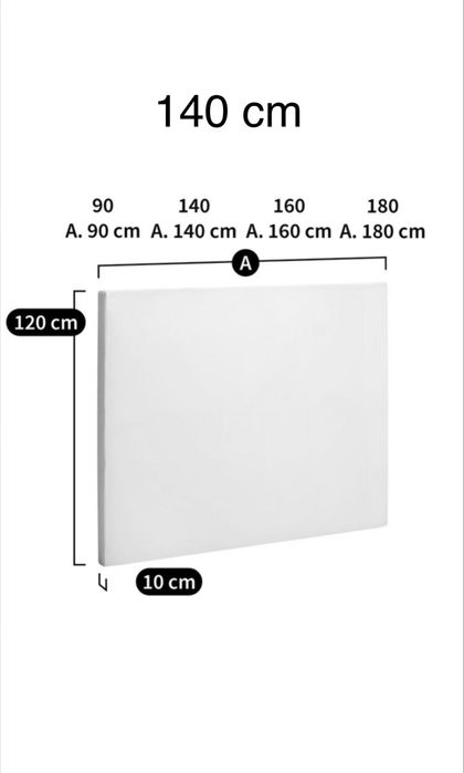 2 cabeceiras de cama imaculadas 140cm largura