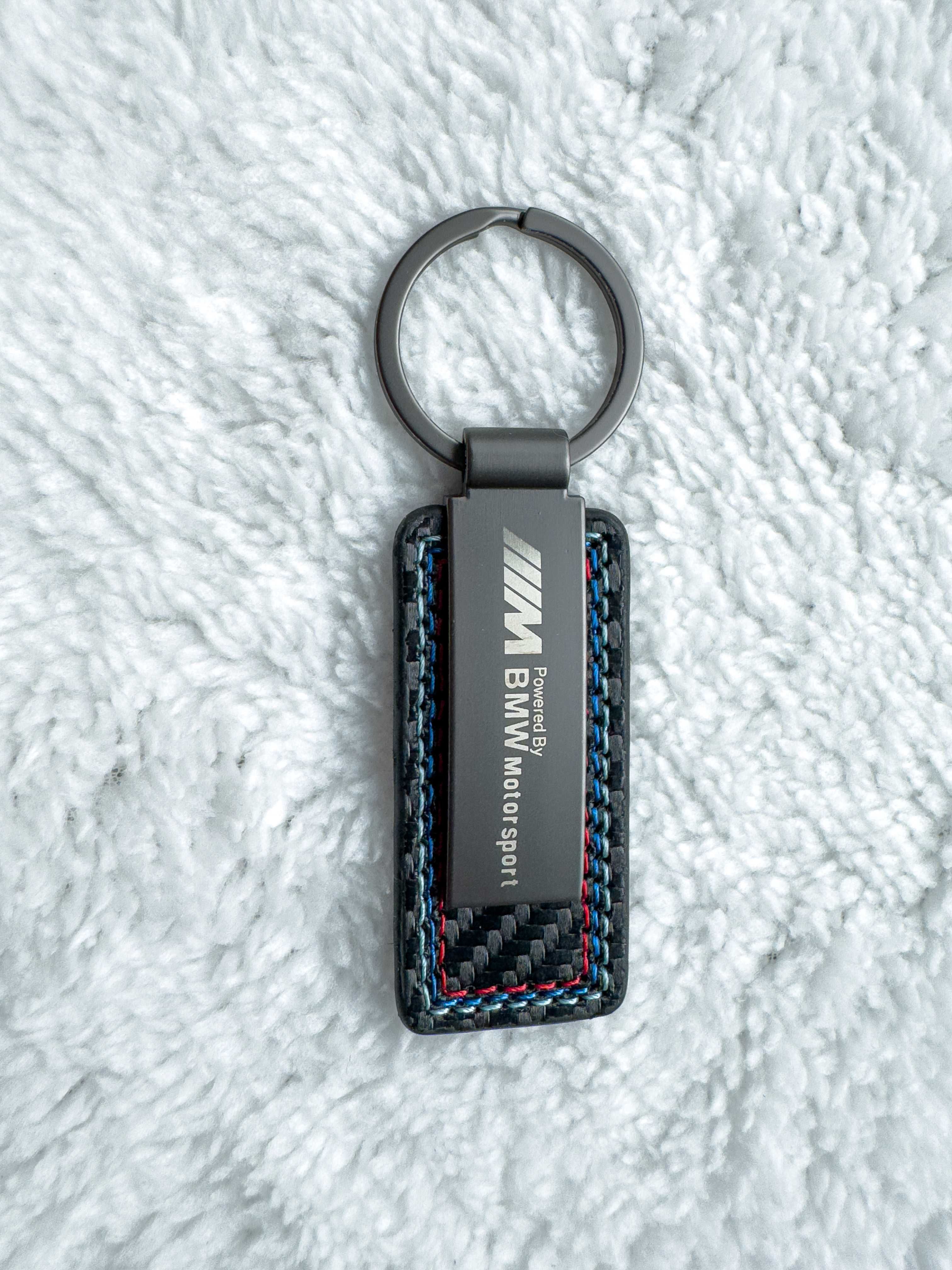 Nowy Brelok BMW M Power – karbon, metal, kolorowe przeszycia