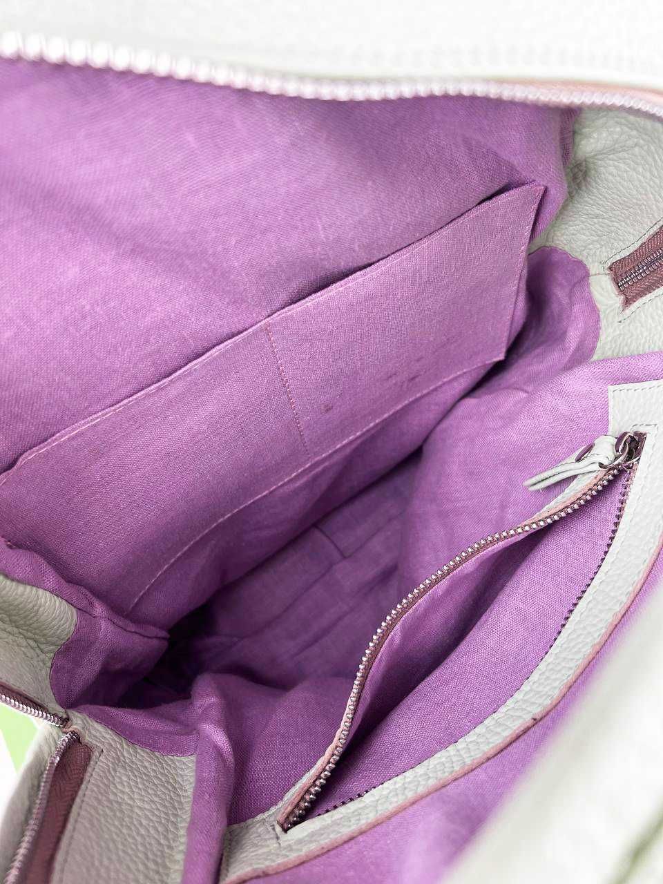 Рюкзак шкіряний жіночий бірюзового кольору, бренд Kachorovska